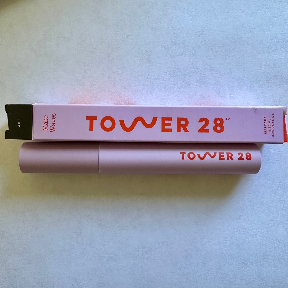 Tower 28 Jet Black Mascara,Make Waves Mascara, Clean Beauty-Full Size NEW in box
